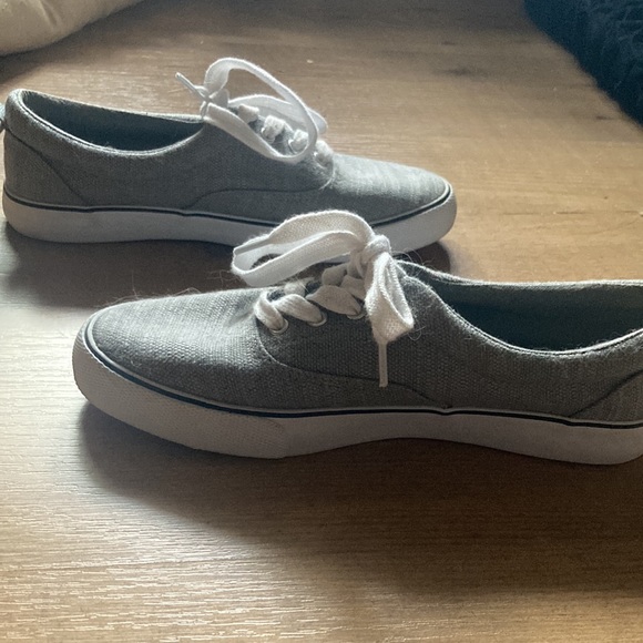 3/$15 Gray Canvas Sneakers - Picture 2 of 7
